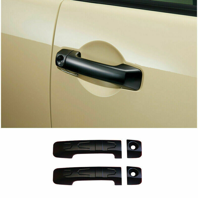 Matte Black Car OutSide Door Handle Cover Trim for Toyota FJ Cruiser 2007-2014