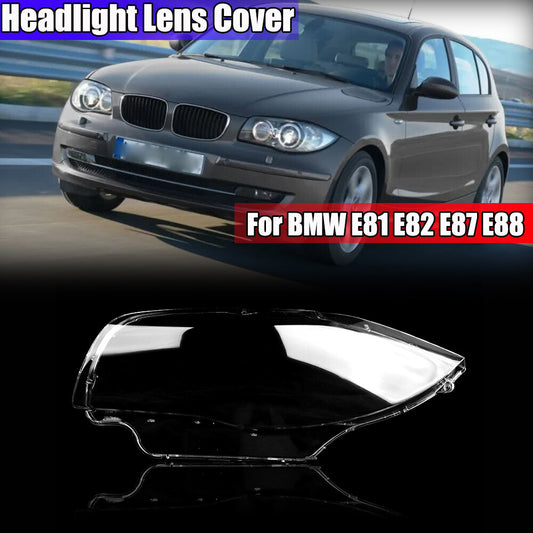 Left front headlight lens cover for BMW E81, E82, E87, E88, 1 Series 03-11