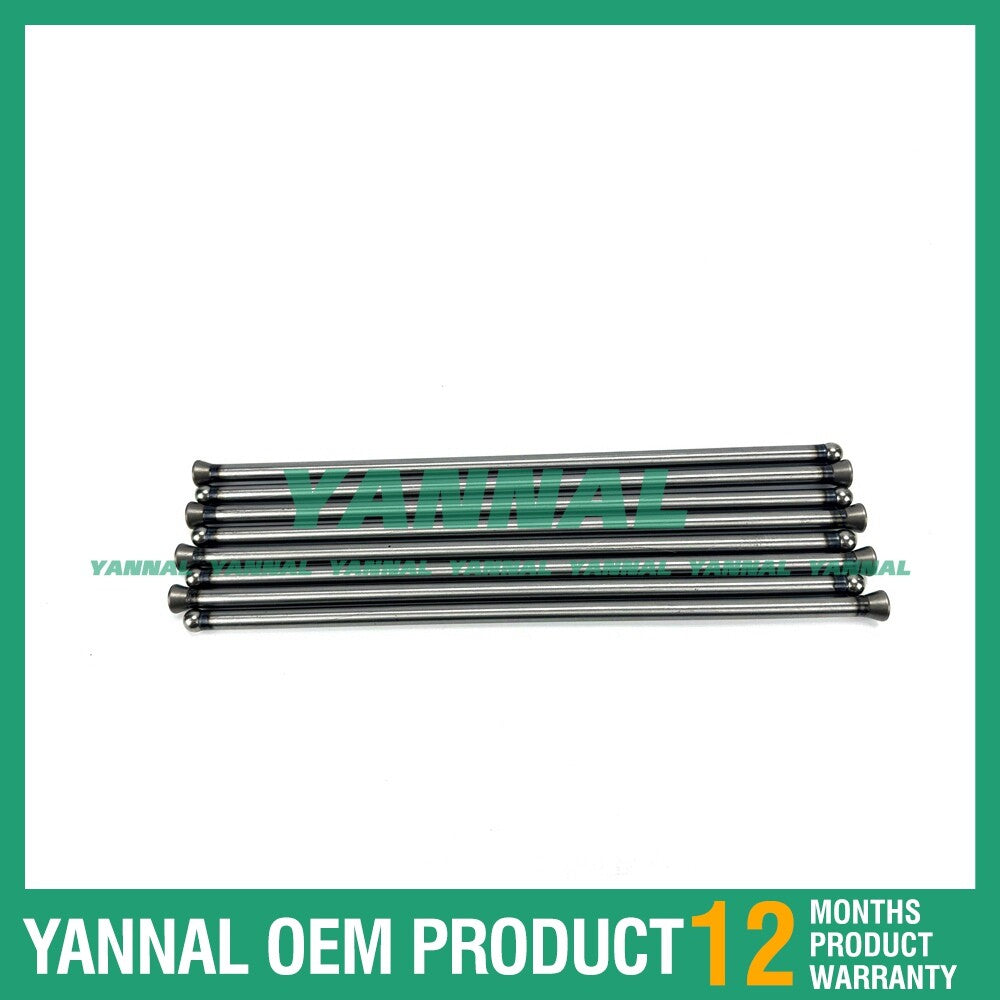8-piece valve pushrod for Mitsubishi S4K tracked excavator engines