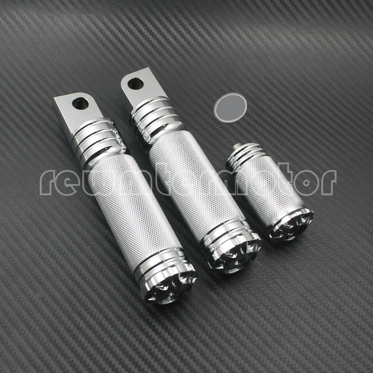Chrome Footrest Foot Pegs + Shifter Peg Fits for Harley Sportster Touring