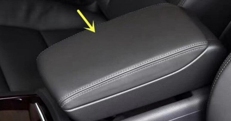 Car Middle Console Armrest Box Cover Trim 1 Fit for Audi A6L 2005-2011 Red Wood