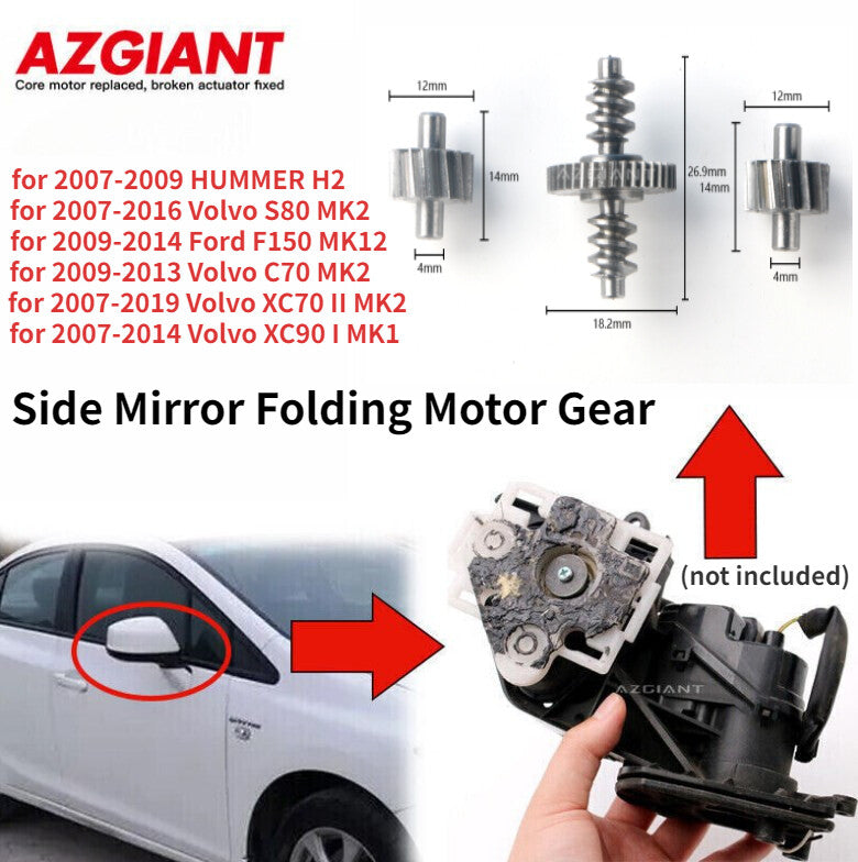 Suitable for 2009-2014 for Ford F150 / 2009-2013 for Volvo C70 side mirror folding motor gears.