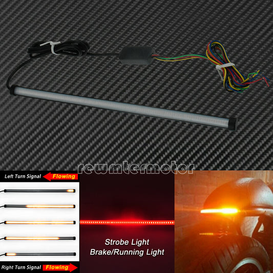 Rear Flexible Flowing Turn Signal Brake Tail LED Amber Red Light Fit for BMW Q