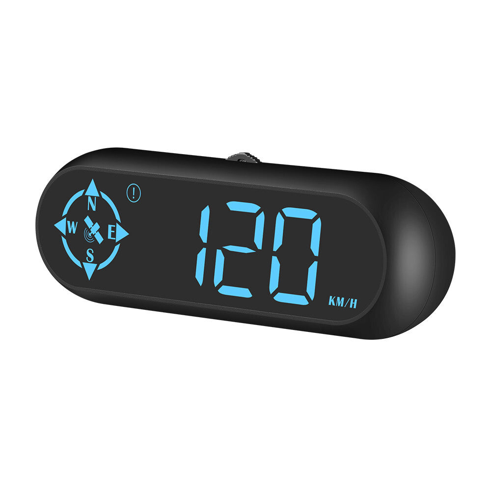Car GPS HUD Head Up Display Speed Time MPH KMH Speedometer Overspeed Alarm