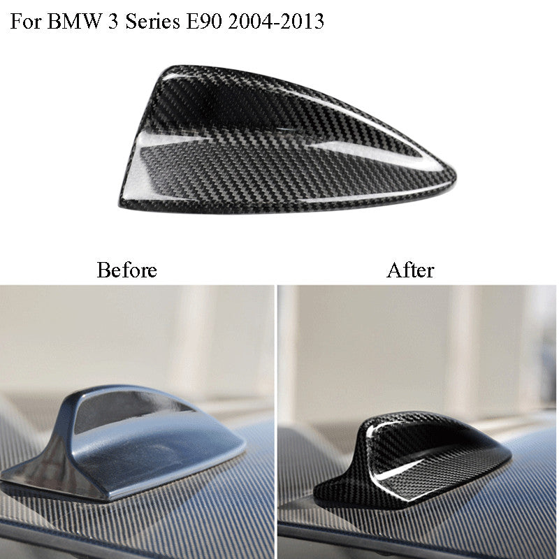 Carbon fiber shark fin antenna trim for BMW 3 Series E90 E46 2004-2013