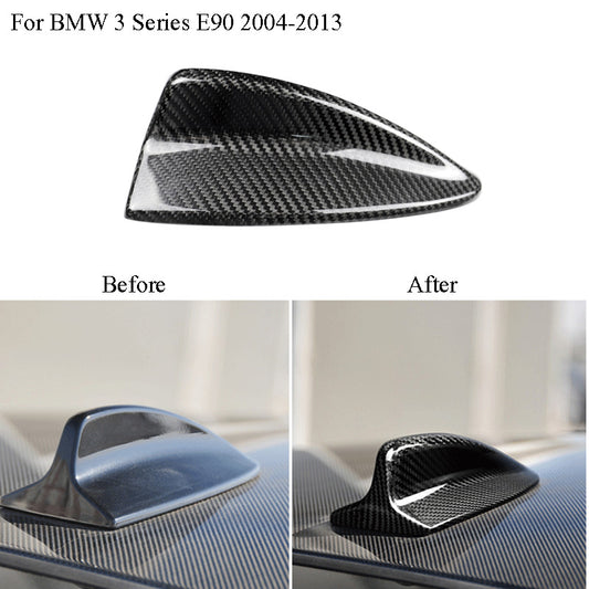 Carbon fiber shark fin antenna trim for BMW 3 Series E90 E46 2004-2013