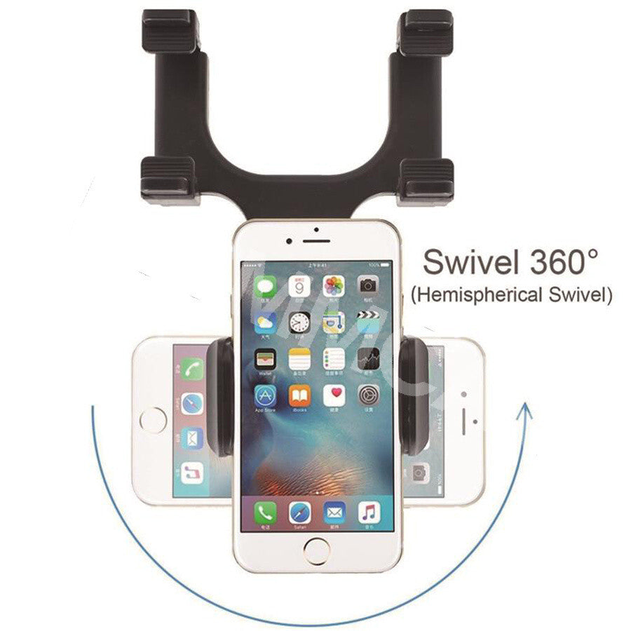 Phone Mount Car 360¡ã Accessory Rotatable Car Phone Holder Rearview Mirror Stand