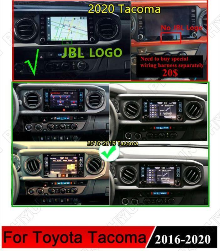Android 10.1, 2+32GB, for 2016-2020 Tacoma, stereo radio, 9.5-inch screen, GPS navigation. n