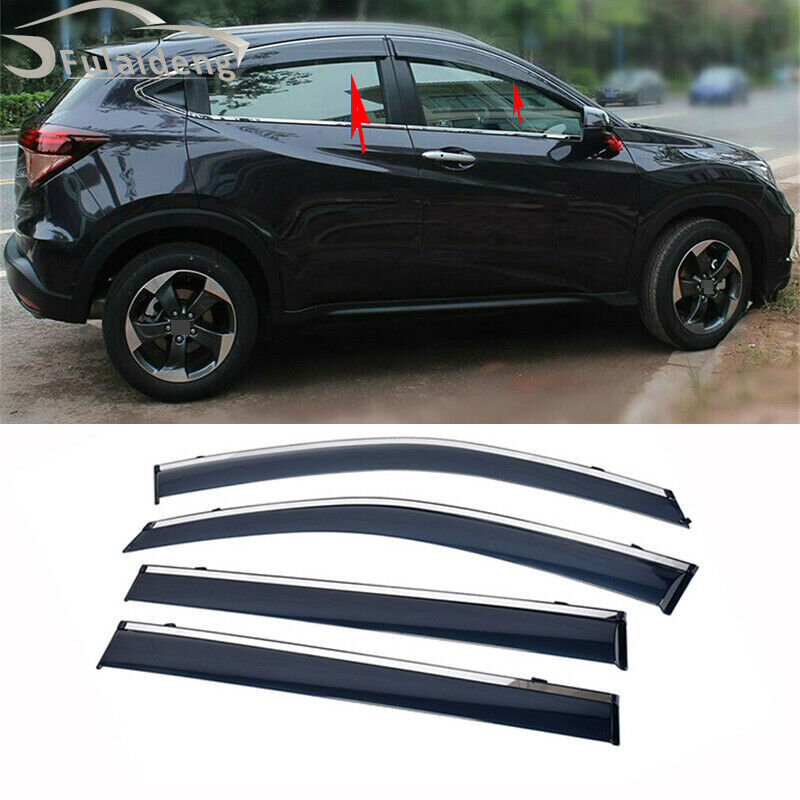 for Honda HR-V Vezel 2016-2020 Window Sun Vent Visor Rain Guards Sun/rain Shield