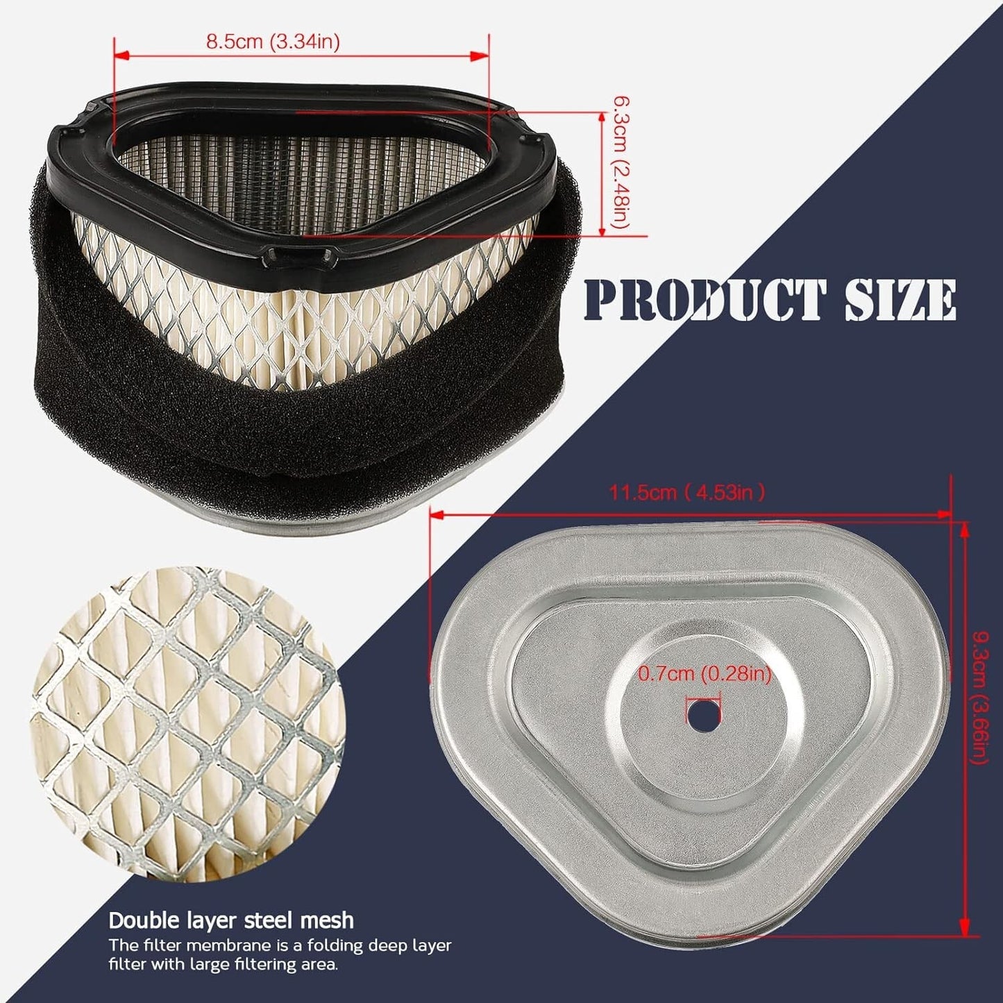 Air Filter for LX172 LX173 LX176 LX178 LX188 Kohler CV13S CV16S CV14
