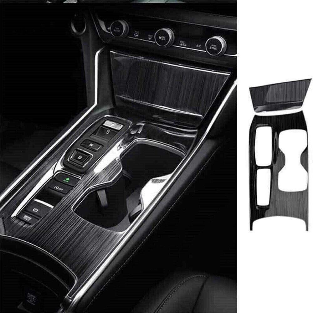 2X/SET for Honda Accord 10th 2018-2022 Black Steel Console Gear Shift Panel Trim n