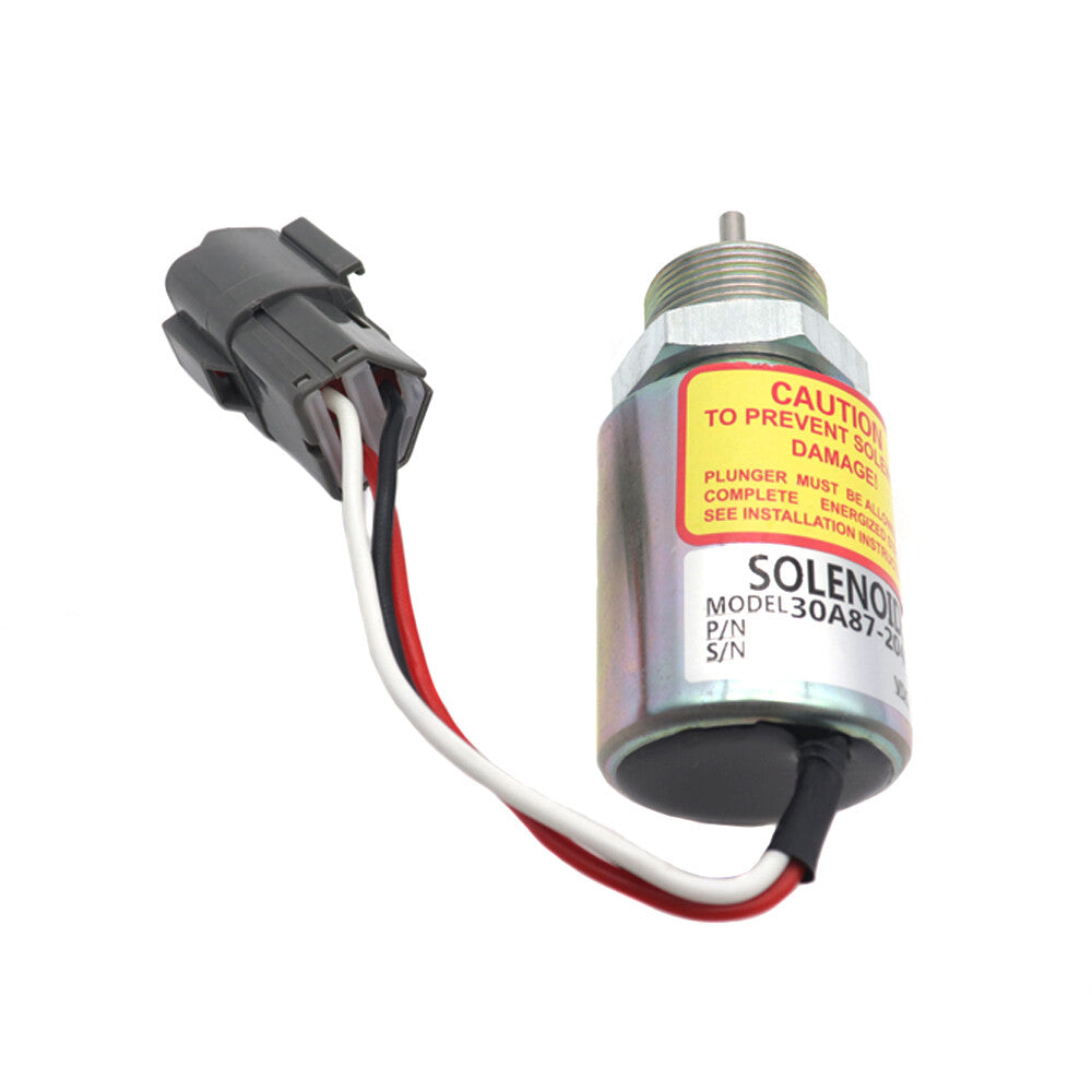 Fuel Shut Off Solenoid 12V 30A87-20400 for Mitsubishi L3E S3L S4L WR 30A87-10400