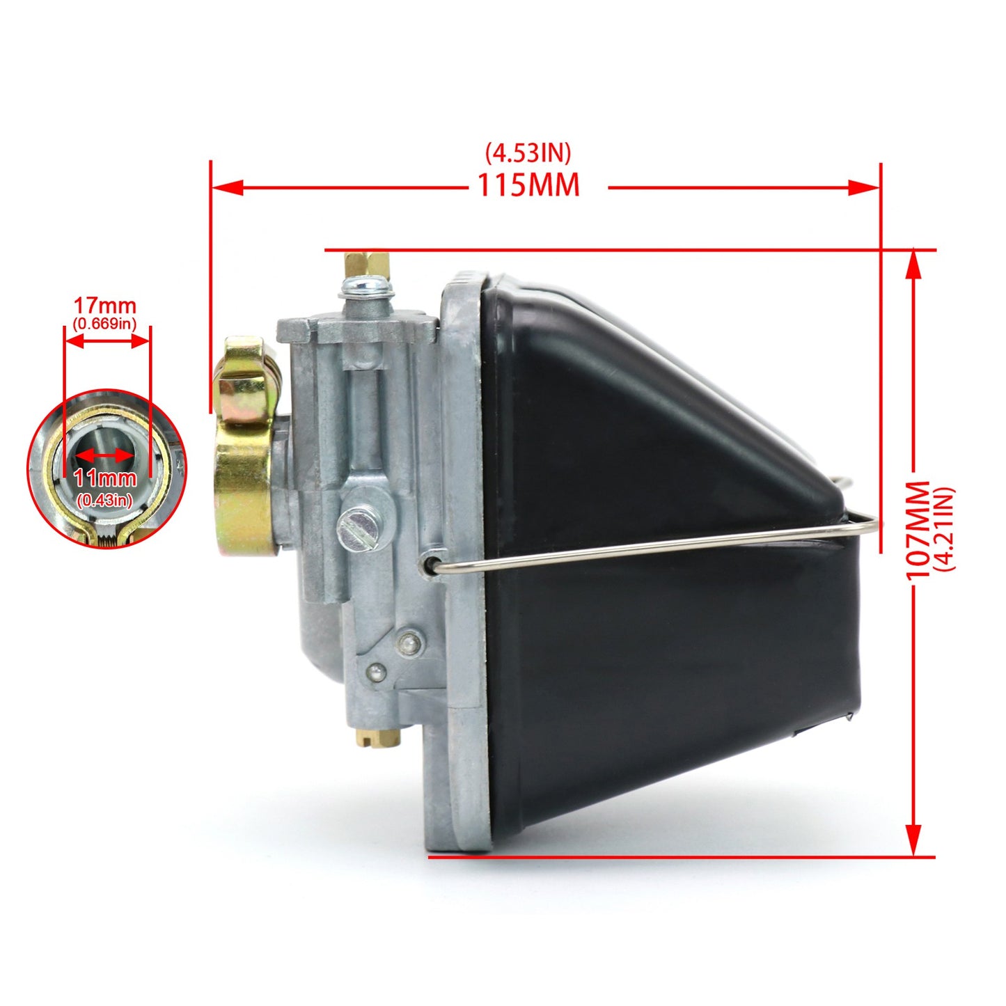 MBK 51 Carburetor 12mm 2 Stroke AR2.12.705 AV88 AV7 Carb Scooter Moped Q