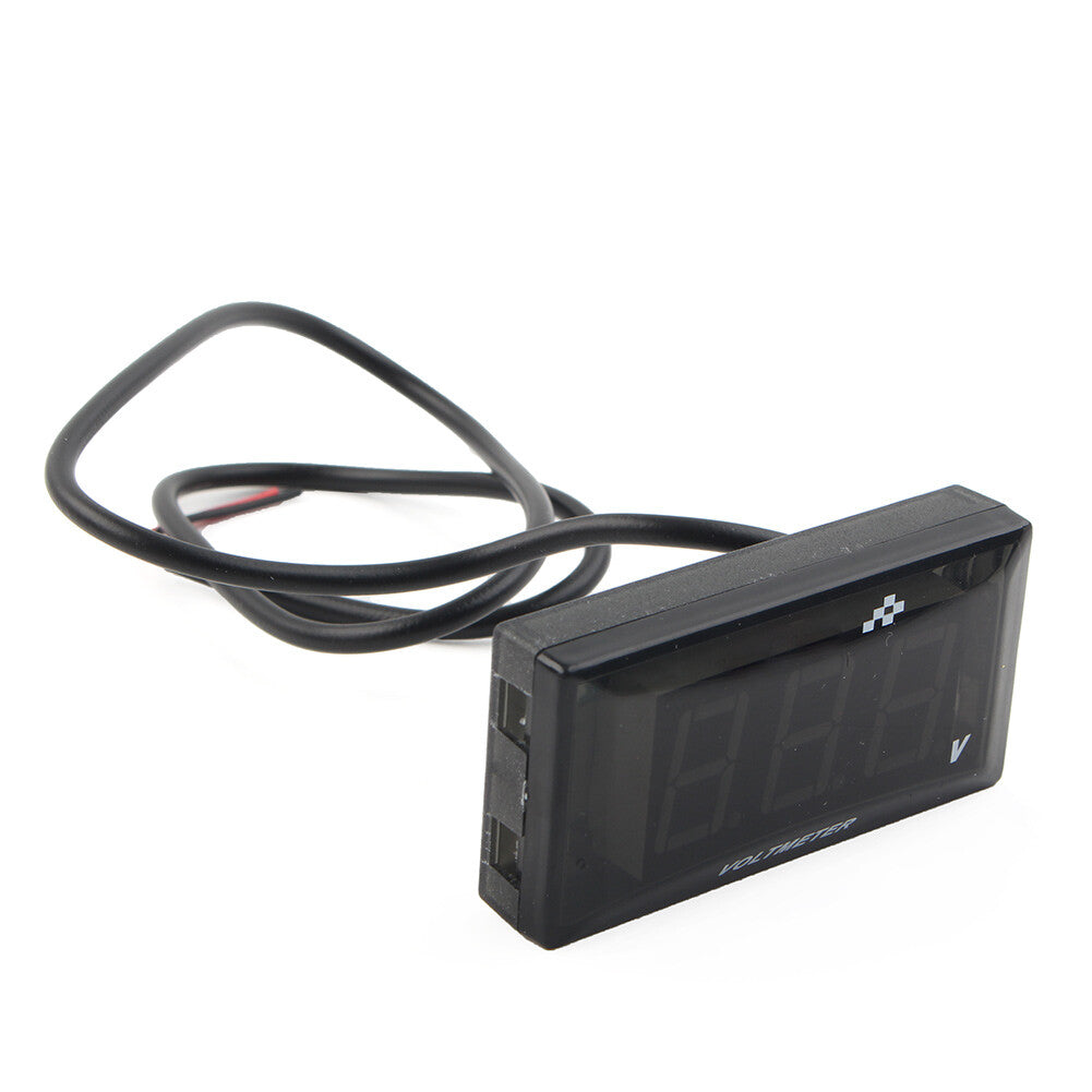 12V Motorcycle Digital LED Display Voltmeter Voltage Gauge Panel Meter Green Q