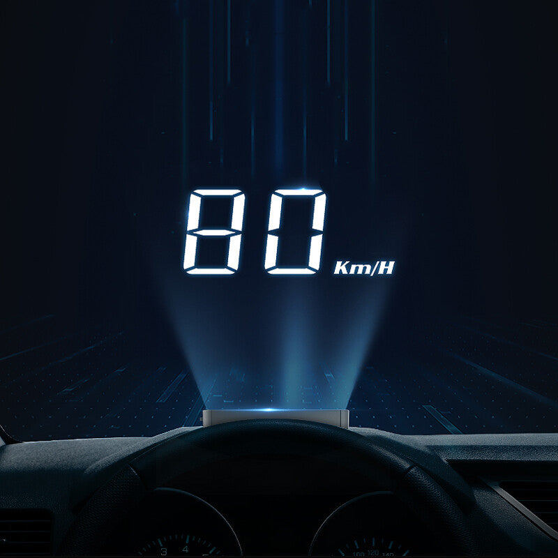 OBD2 Car HUD Head-Up Display Digital Projector Speedometer Water Temperature Volt (mph) n