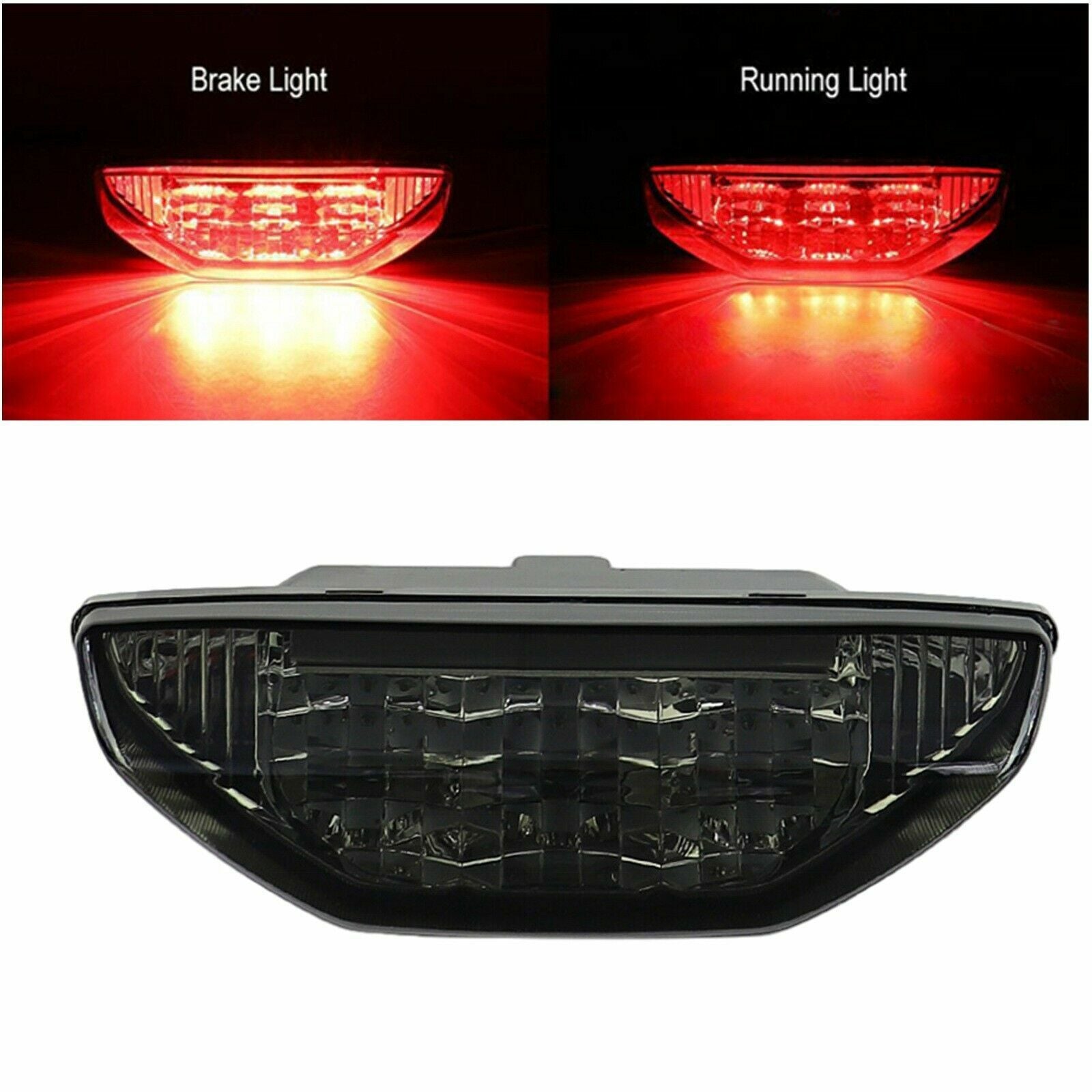 Fit for Honda TRX 250 300 400EX TRX400X 500 700 Smoked LED Brake Tail Light Lamp AT