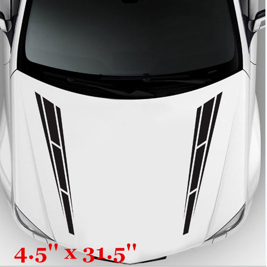 Car hood striped graphic vinyl sticker decals accessories for car SUVs