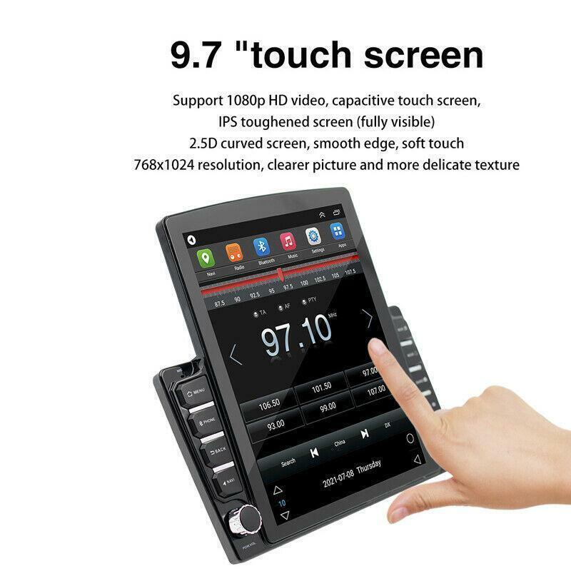 Double 2 Din For Car HD Stereo Radio w/ Bluetooth Player Wifi Kit 9.7 GPS Navi