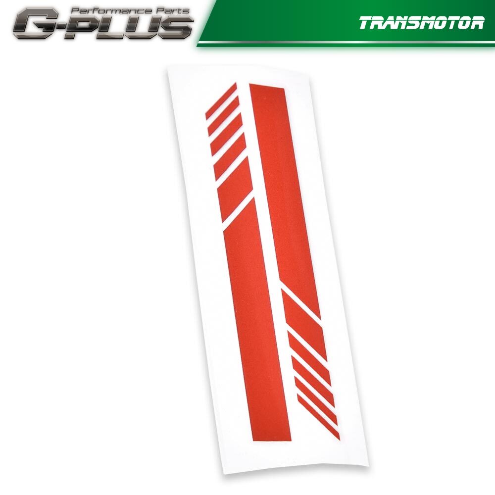 Suitable for car accessories rearview mirror 5D sticker vinyl stripe decal L+R red