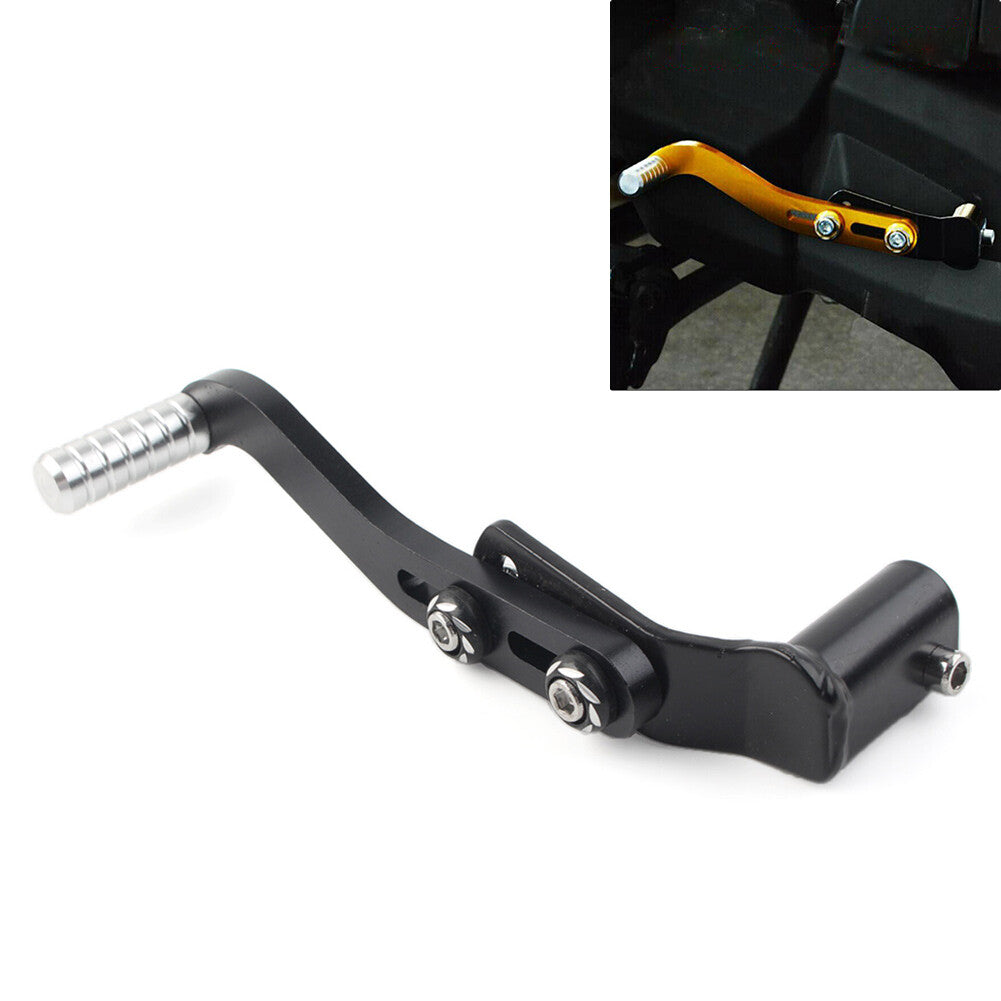 Universal Motorcycle CNC Aluminum Gear Shift Lever Footrest Pedal Shifter Black Q