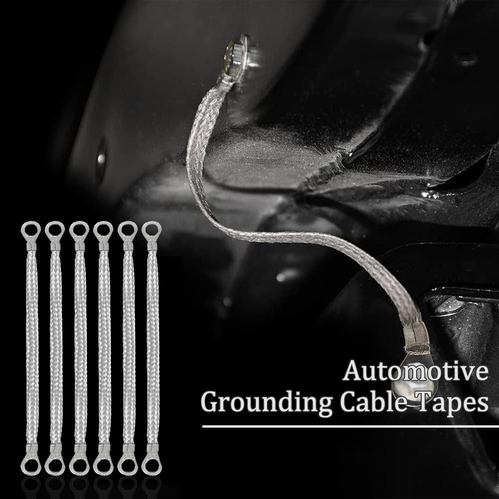6¡Á12 inch universal heavy-duty engine grounding cable for automobiles and trucks - tin-copper