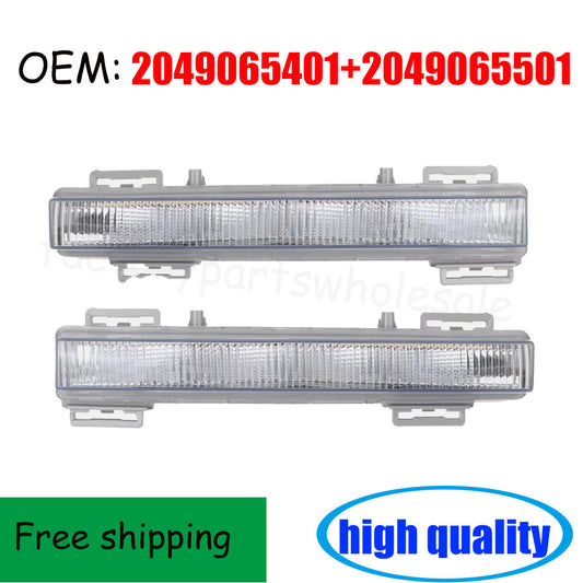 Front L+R daytime running lights (DRL) and fog lights are suitable for ML350, ML400, X204, and GLK350. n