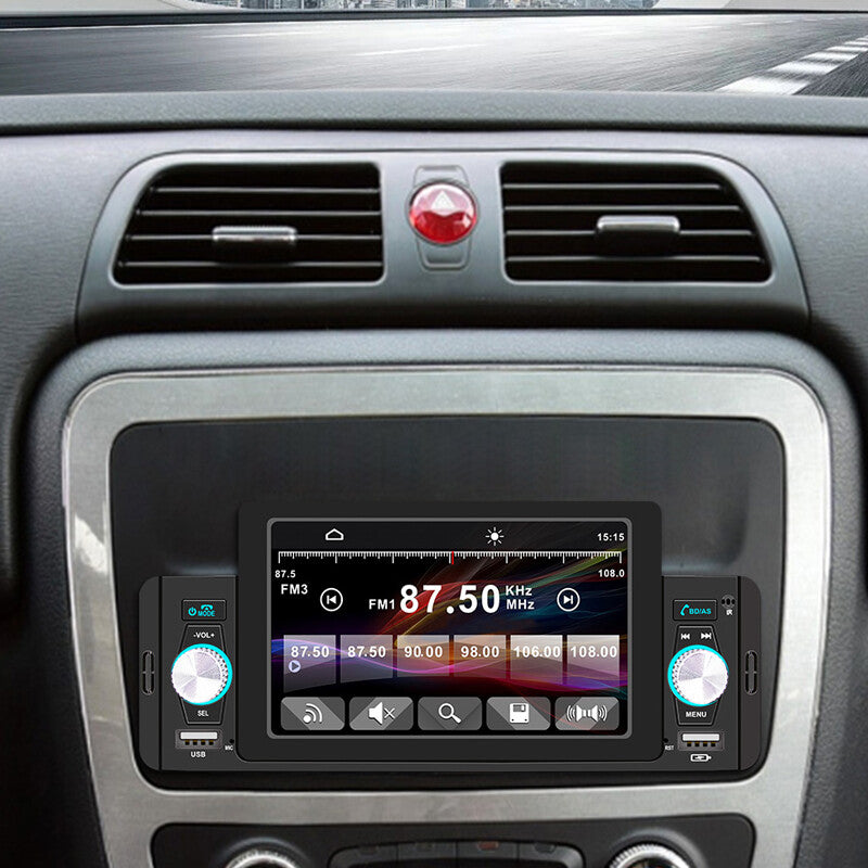 5 HD Screen Single Din Car Stereo Radio FM USB AUX TF Dash MP5 Player Set v