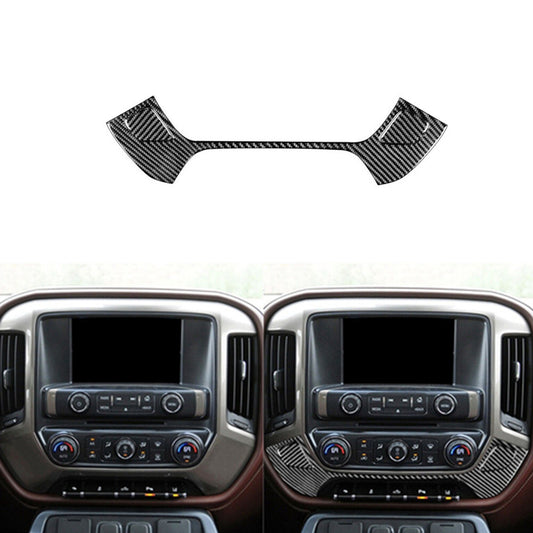 Red Rear Center Cup Holder Frame Trim Cover Carbon Fiber for Jaguar XF 2009-2011 v