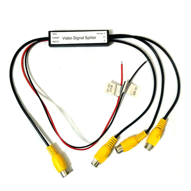 In-vehicle DVD TV video monitor amplifier enhancer distributor RCA distributor parts