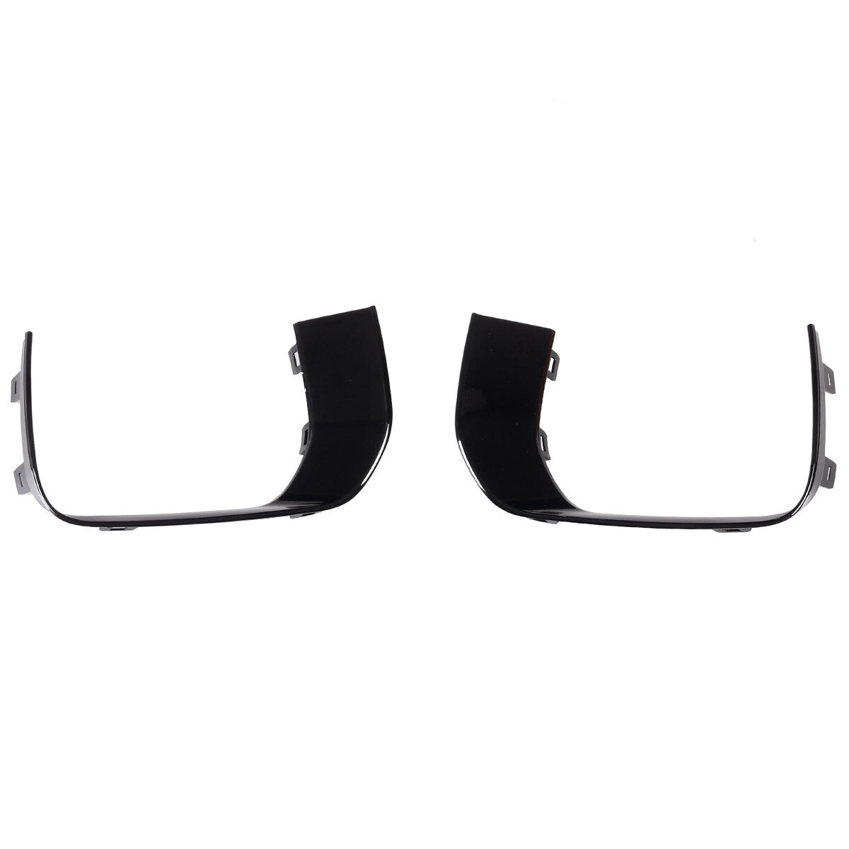 A pair of black trim pieces surround the left and right side grilles, suitable for the for Range Rover Evoque 16-17