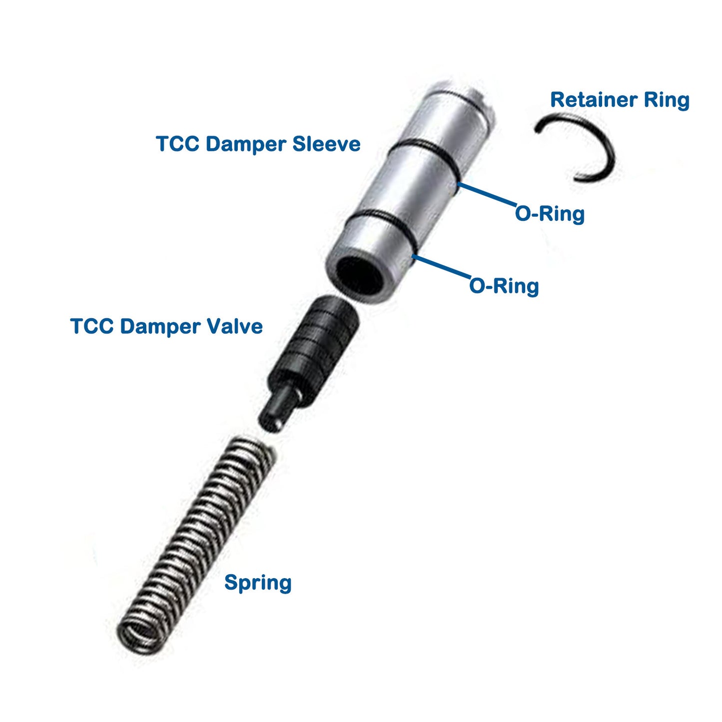 99628 Damper Valve & Sleeve Kit Assembly For Late 722.6 68942-23K n
