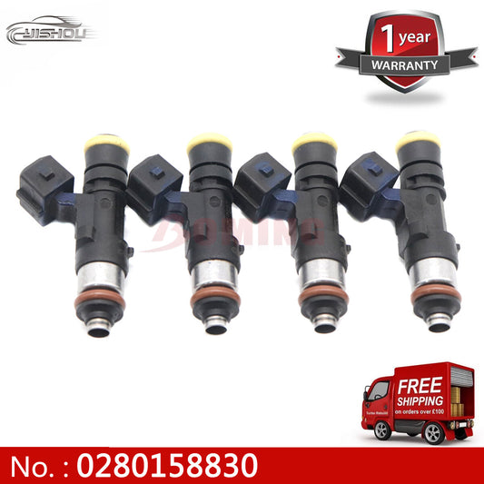 4-pack 0280158830 fuel injectors for EV1 connectors, for Honda for Civic , for Acura , for Audi , for Ford