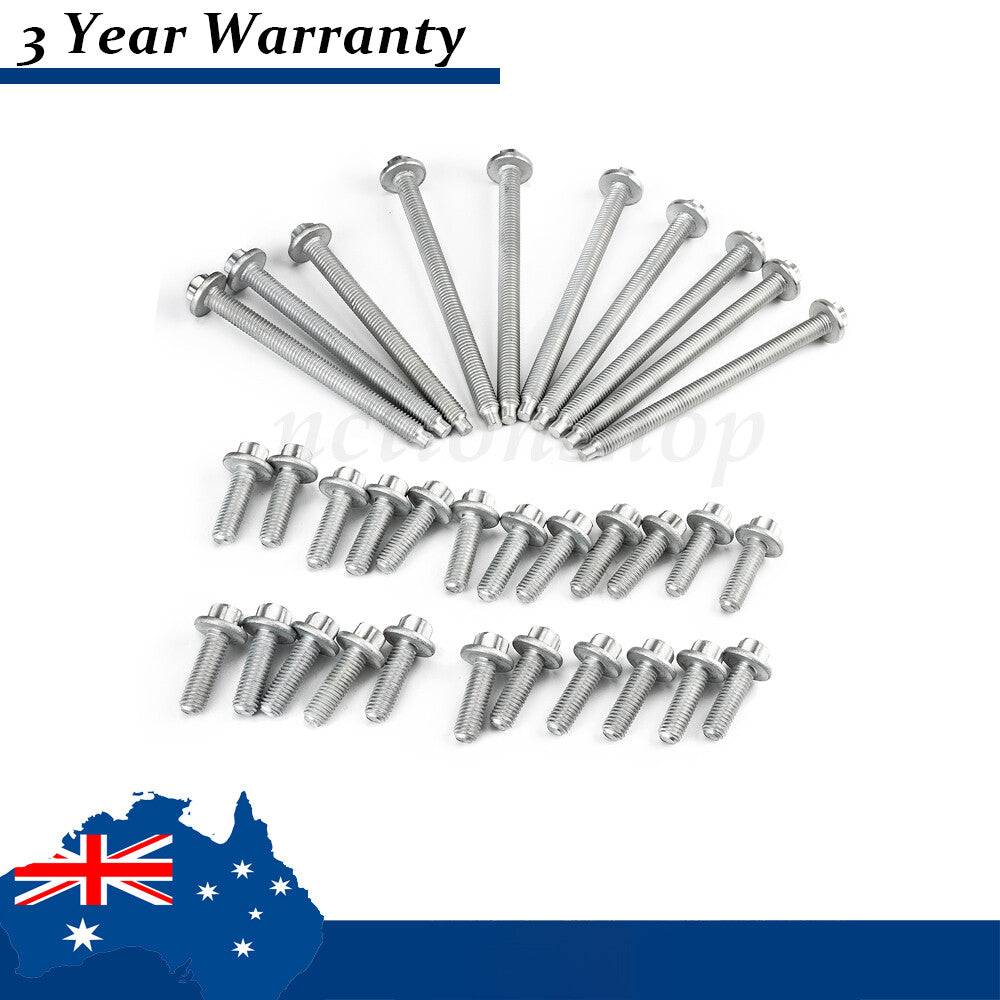 34X Engine Oil Pan Bolt Set 11132210959 Fit for BMW E88 E90 E91 E92 F23 F80 F61 Q