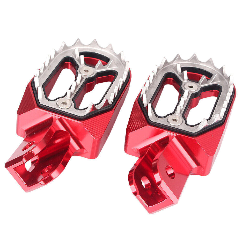 Pair Dirt Bike Foot Pegs for Honda CRF230L 2003 2004 2005 2006 2007-2009 Red Q