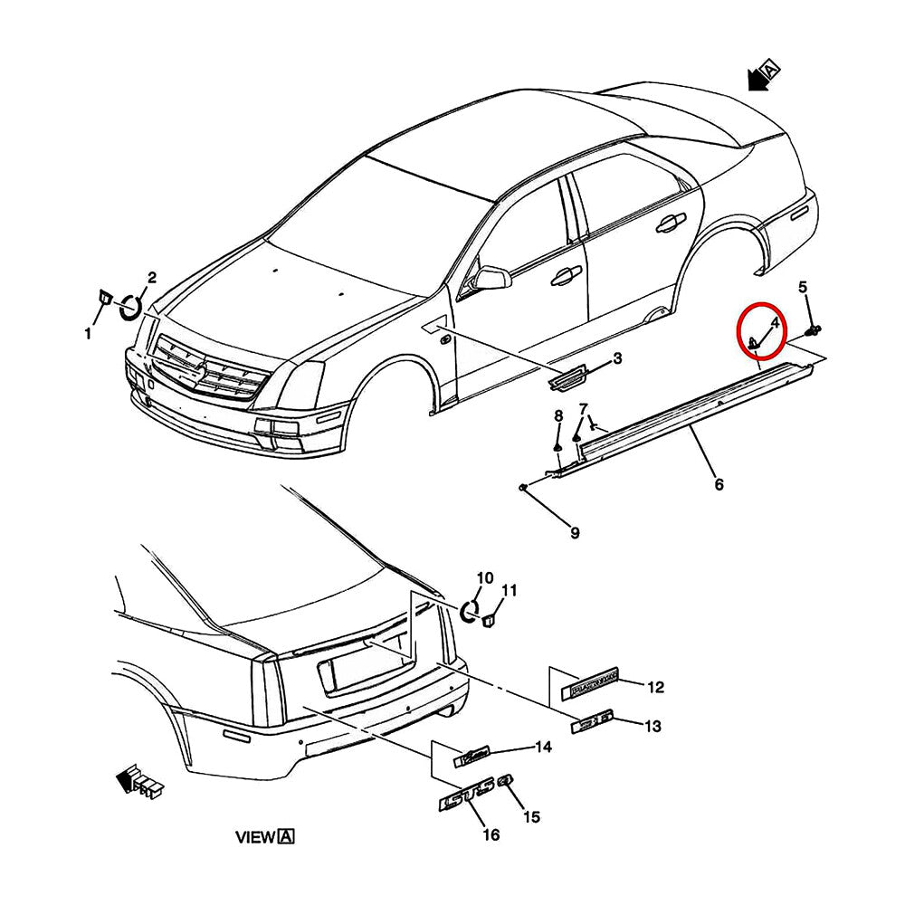 10-pack WHT-000-713 Nut Retention Clips for VW and for Audi Underbody Covers and Fender Liners