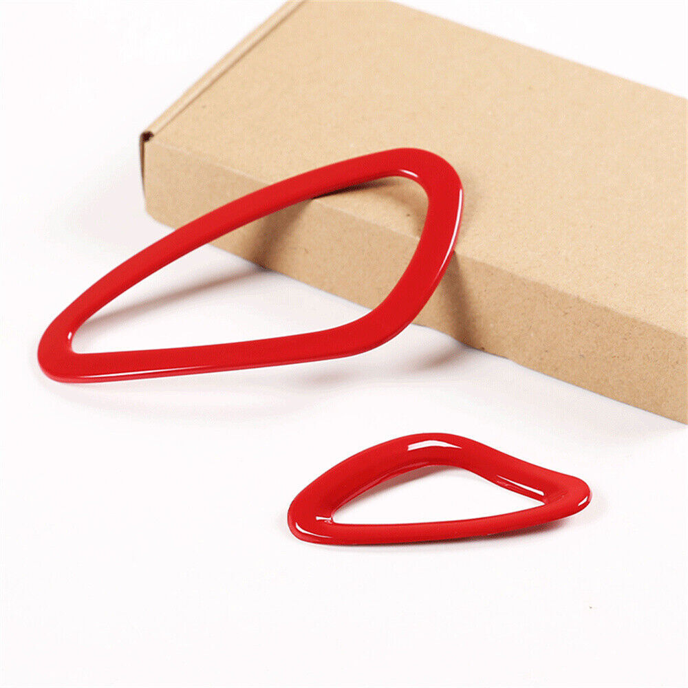 2-Piece Red ABS Instrument Panel Vent Socket Covers for Smart 2015 - 2020 n