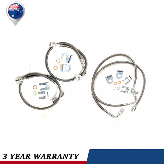 4x NEW Extended Brake Lines Fit For 2007-2018 for Jeep for Wrangler 2.0L 3.6L 3.8L 89716 Q