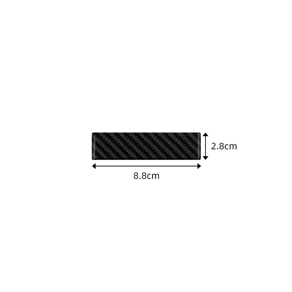Carbon Fiber Interior Driver Storage Box Base Cover Trim for Toyota RAV4 2006-12