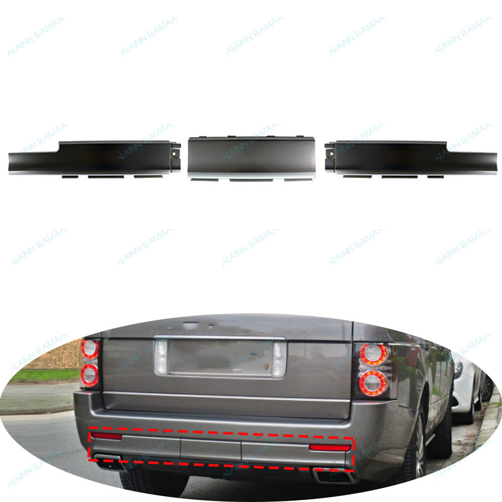 Rear Bumper Cover Molding Trim Assembly r For LR for Range Rover L322 2010-2012,3PCS Q