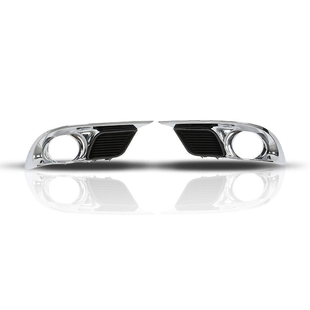 1Pair ​Front Fog Lamp Light Cover Bezel Chrome Black for Avalon 2011-2012 v