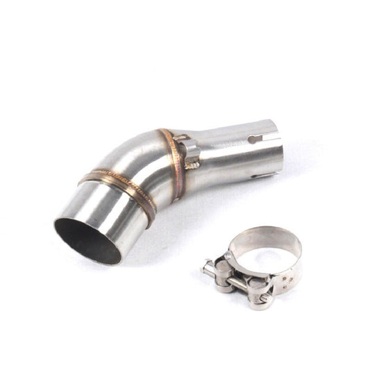 Motorcycle Exhaust Middle Link Pipe Slip-on Stainless Steel for Kawasaki Z250SL