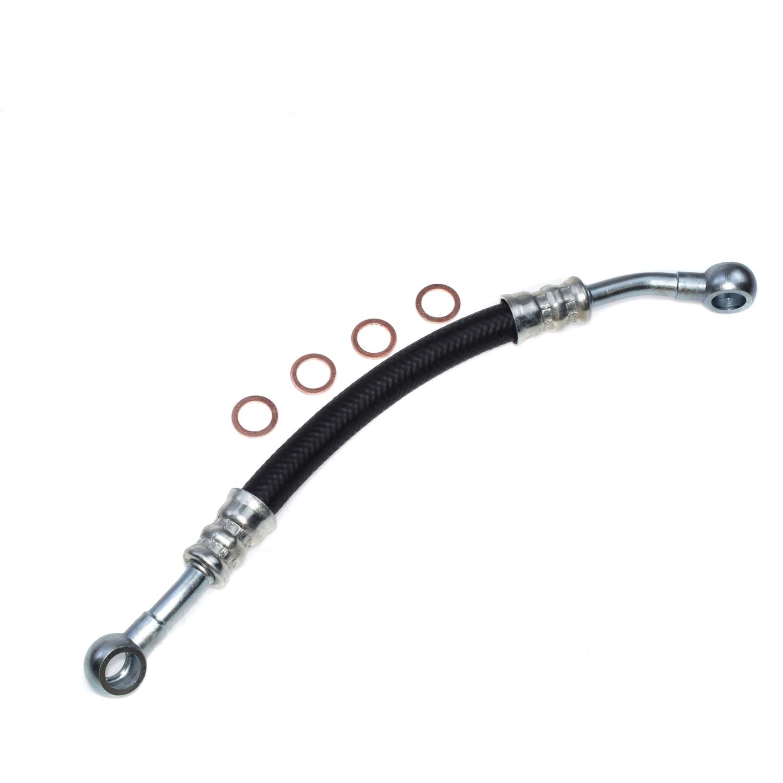 For E46 330i Oil Supply Line Hose W/ 4 Seal Washers Rings 11 36 1 705 532 n