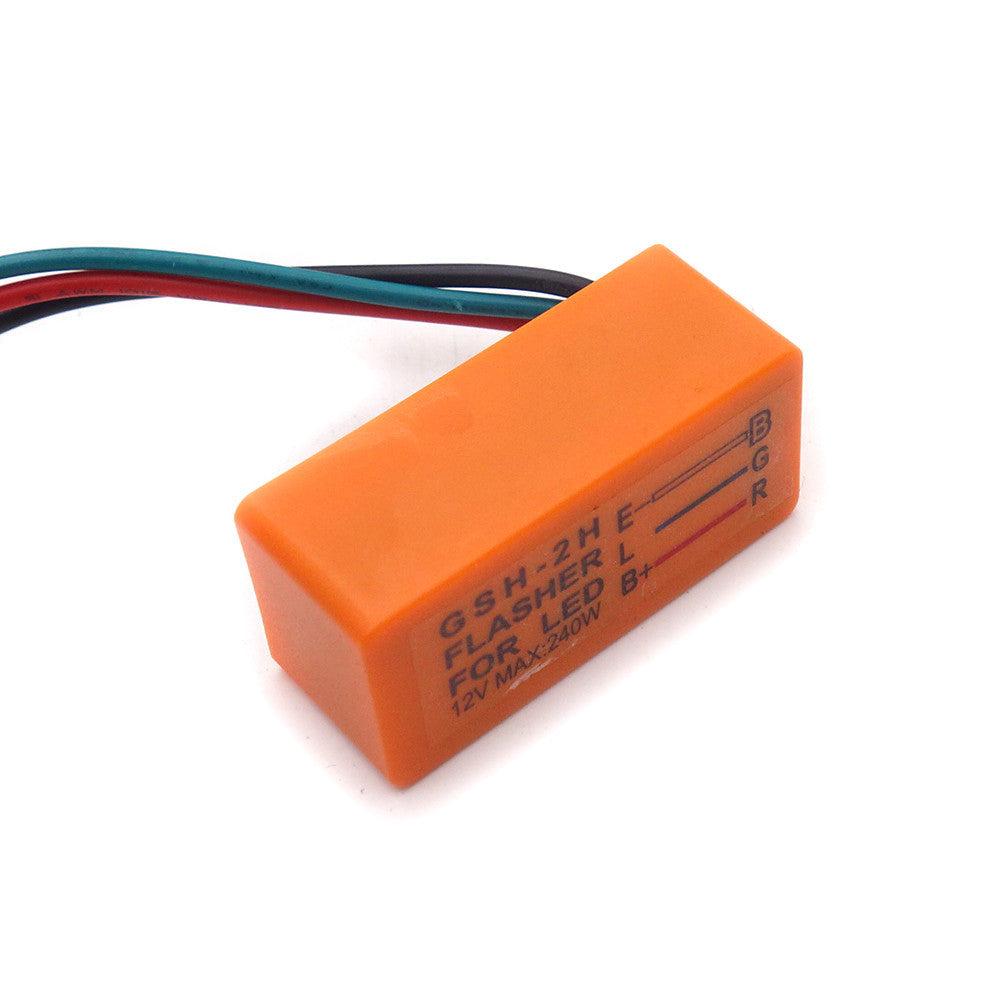 DC 12V 240W 3-Pin Turn Signal Flasher Relay For Motorcycle ATV Lamp LED Light Q