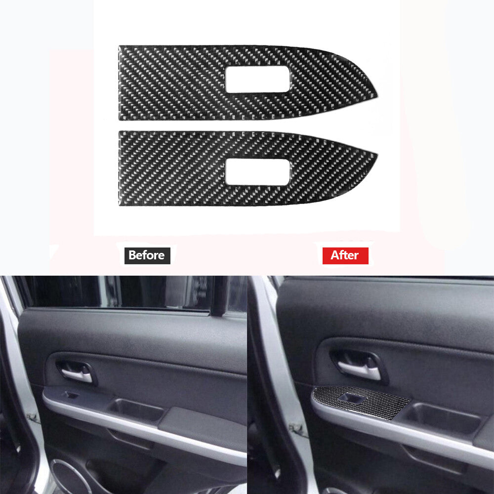 Red Carbon Fiber Rear Air Vent Cover Trim For Land for Range Rover Sport 2014-2017 v