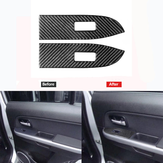 Red Carbon Fiber Rear Air Vent Cover Trim For Land for Range Rover Sport 2014-2017 v