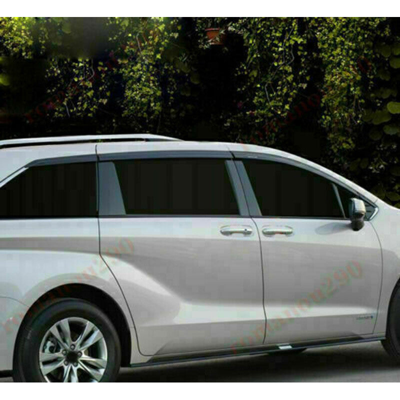 for Toyota for SIENNA 2021-23 Black window visor sun guard rain deflector Vent Shade