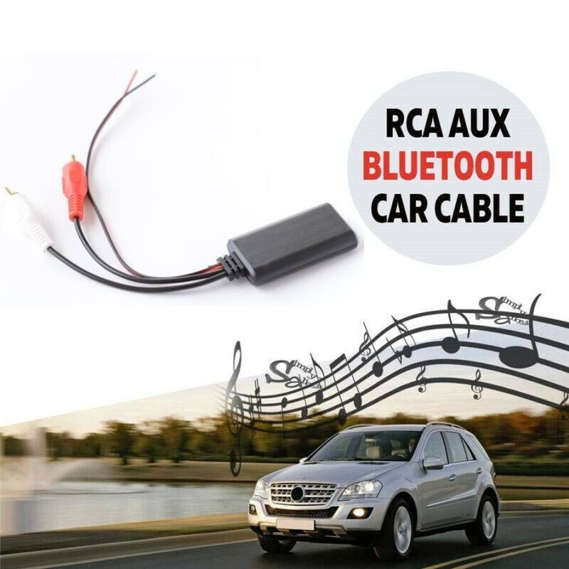12V Car Blue-tooth Receiver Module AUX-in Adapter 2RCA Interface Parts v
