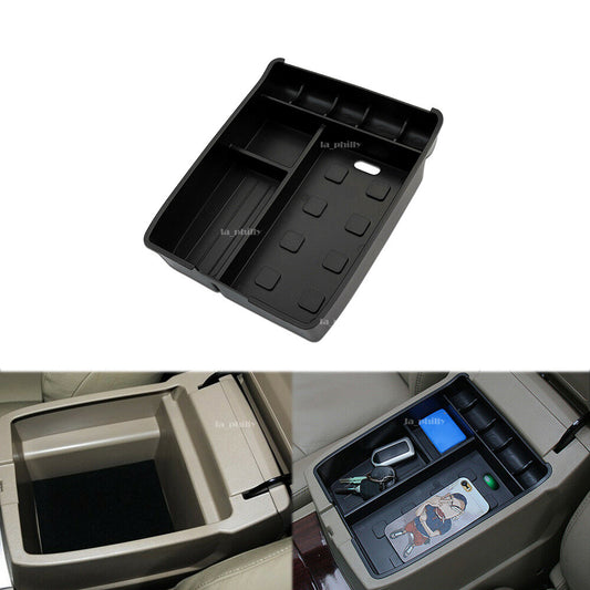 Center Armrest Storage Box Tray Fit for Toyota Highlander Kluger 2008 to 2013 Q