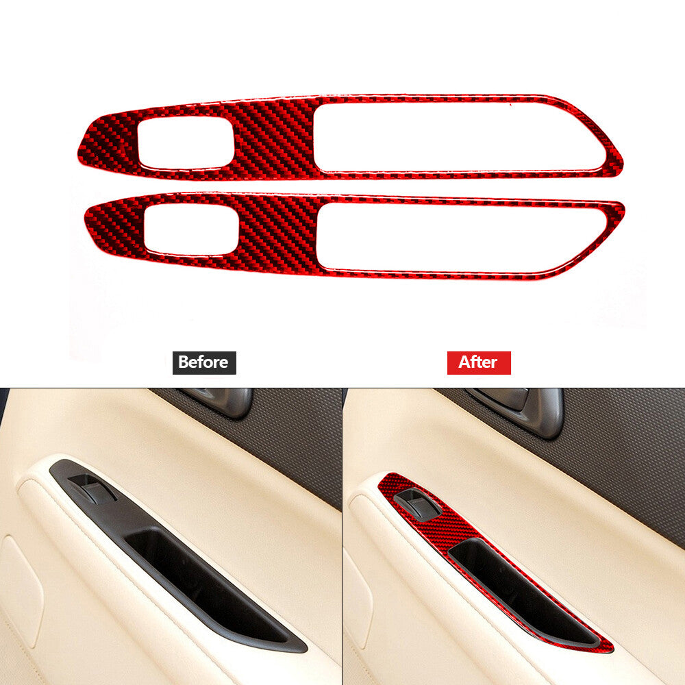 Carbon Fiber Radio Console Surround Frame Trim for Dodge Durango 2014-20 Type B v