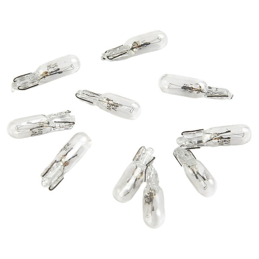 10-Piece T5 286 Car Dashboard Bulb Kit (12V)